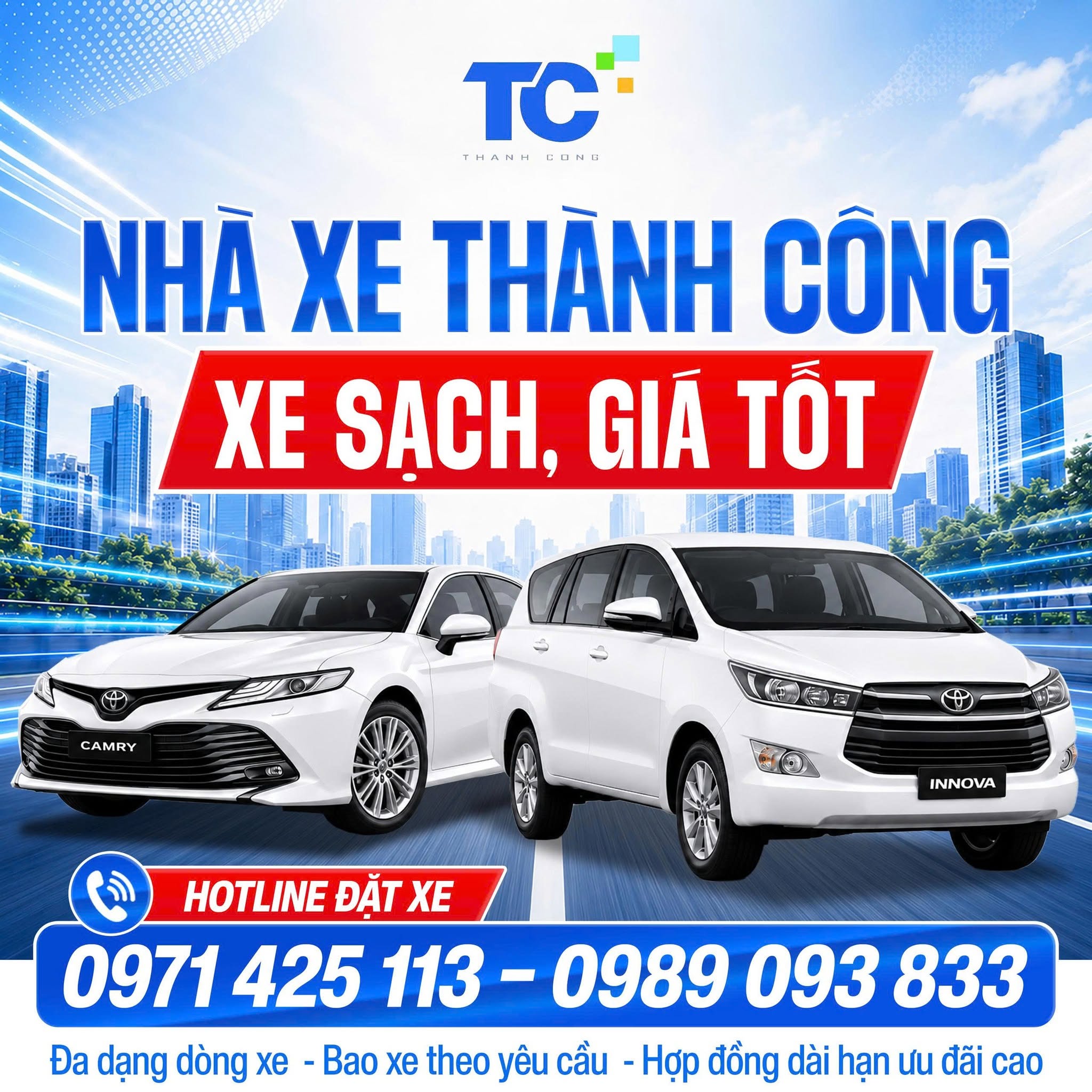 NHÀ XE THÀNH CÔNG - XE SẠCH, GIÁ TỐT, PHỤC VỤ TẬN TÂM
