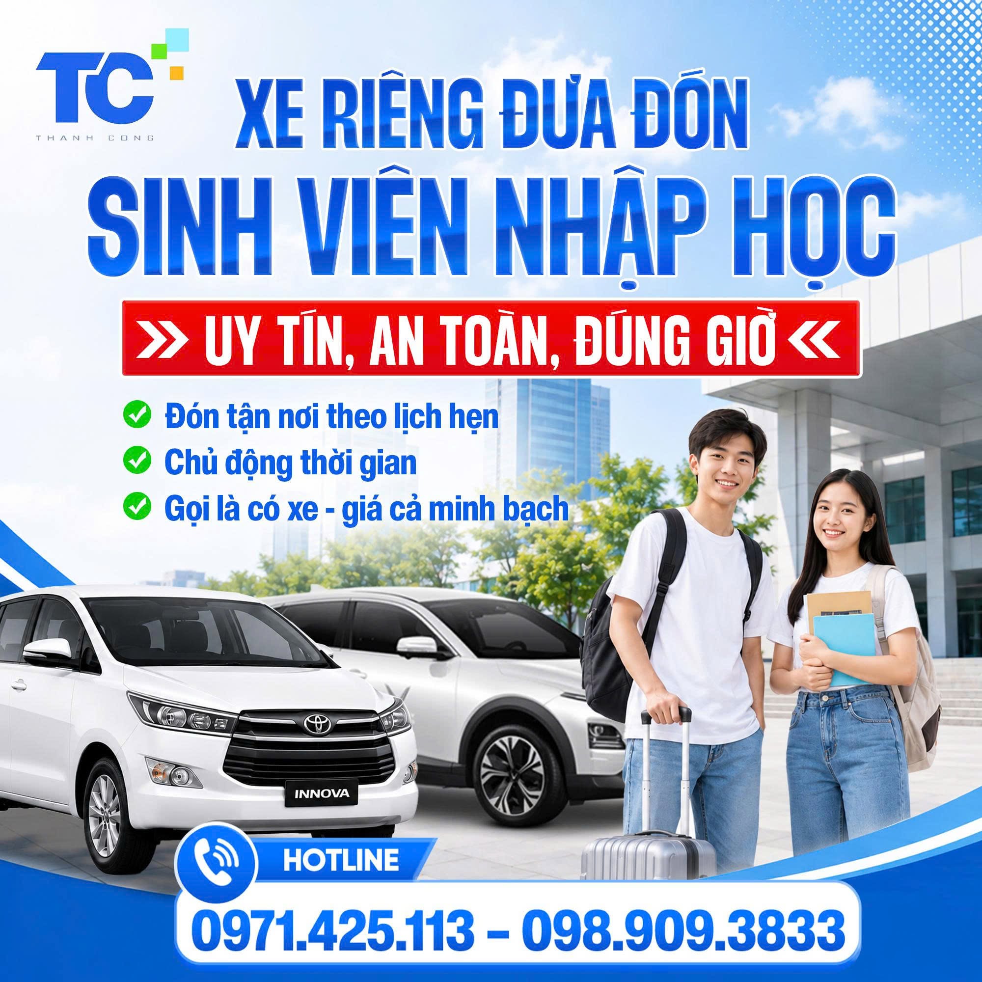 XE RIÊNG ĐƯA SINH VIÊN NHẬP HỌC HÀ NAM – HÀ NỘI: AN TOÀN, ĐÚNG GIỜ