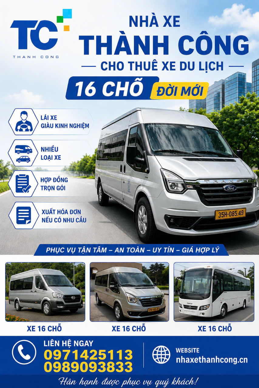 Thuê xe 16 chỗ